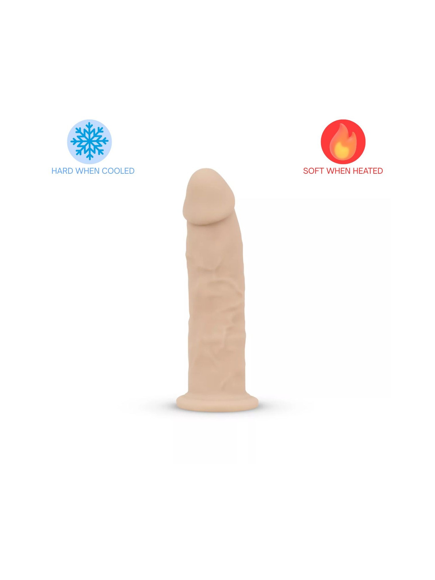 Real Fantasy Deluxe - Harris Realistische Temperatuurgevoelige Dildo - 15 c