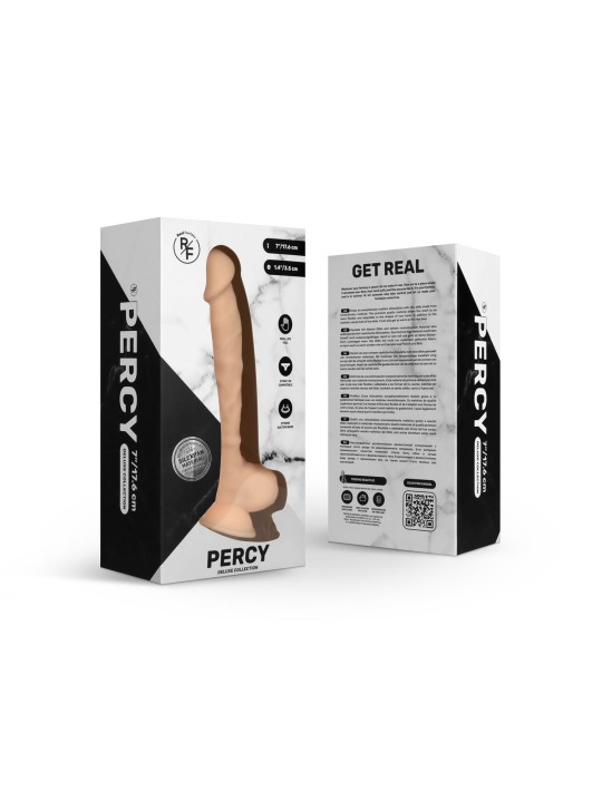 Real Fantasy - Percy Temperatuurgevoelige Realistische Dildo - 17,5 cm