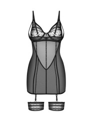 Obsessive - Nuites Chemise - Zwart