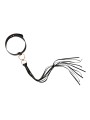 Rosy Gold - Halsband met Flogger - Zwart
