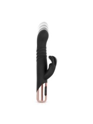 Rosy Gold - Rabbit Vibrator with thrusting function - Black