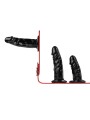 Fetish Collection - Triple Dildo Strap-On Harness