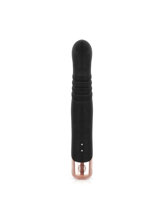 Rosy Gold - Rabbit Vibrator with thrusting function - Black