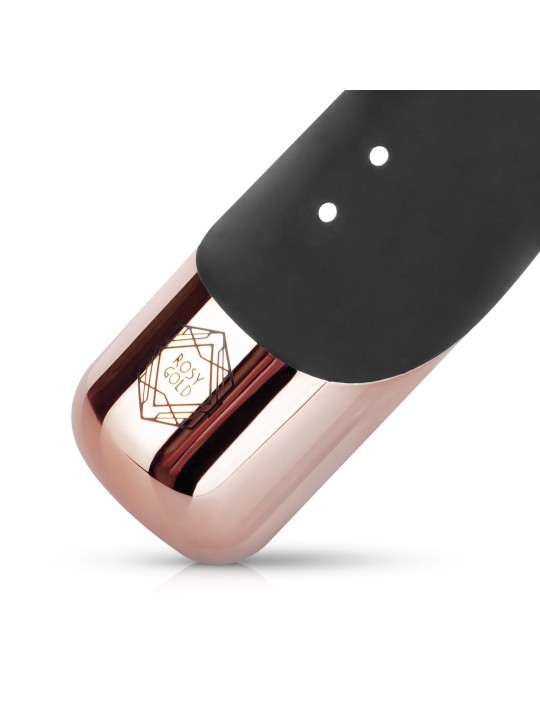 Rosy Gold - Rabbit Vibrator with thrusting function - Black
