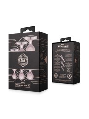 Rosy Gold - Metal Butt Plug Set 3 Pieces - Rose Gold