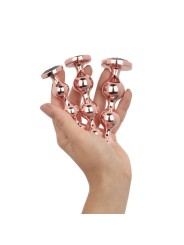 Rosy Gold - Metal Butt Plug Set 3 Pieces - Rose Gold