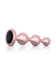 Rosy Gold - Metal Butt Plug Set 3 Pieces - Rose Gold