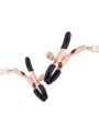 Rosy Gold - Tepelklemmen met parelketting - Verstelbaar Design