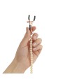Rosy Gold - Tepelklemmen met parelketting - Verstelbaar Design