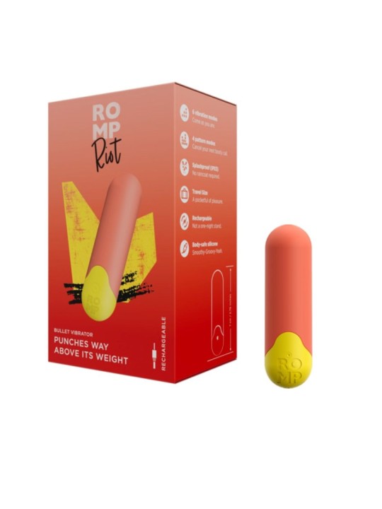 ROMP by Womanizer - Riot Bullet Vibrator - Orange
