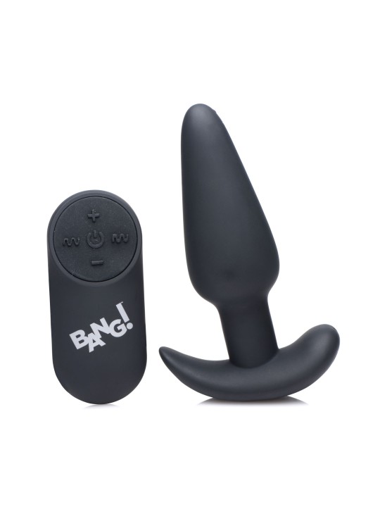 BANG! - Vibrerende Anaalplug met Afstandsbediening -Zwart