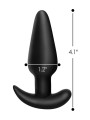 BANG! - Vibrerende Anaalplug met Afstandsbediening -Zwart