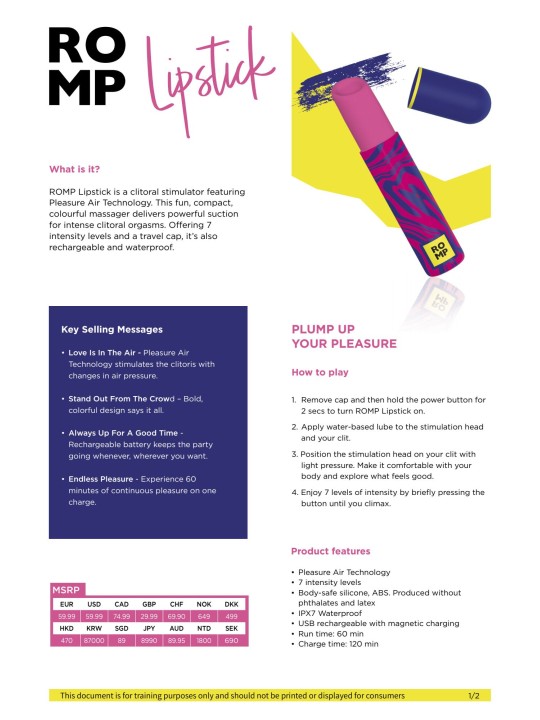 ROMP by Womanizer - Lipstick - Neon Roze