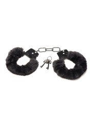 XR Brands - Cuffed In Fur Handcuffs - Black