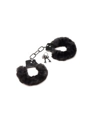 XR Brands - Cuffed In Fur Handcuffs - Black