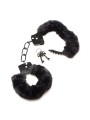 XR Brands - Cuffed In Fur Handcuffs - Black