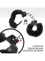 XR Brands - Cuffed In Fur Handcuffs - Black