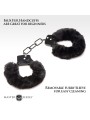 XR Brands - Cuffed In Fur Handcuffs - Black