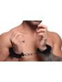 XR Brands - Cuffed In Fur Handcuffs - Black