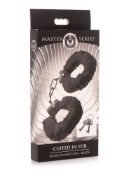 XR Brands - Cuffed In Fur Handcuffs - Black