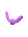 XR Brands - Dubbele Dildo Met Harnas - Paars