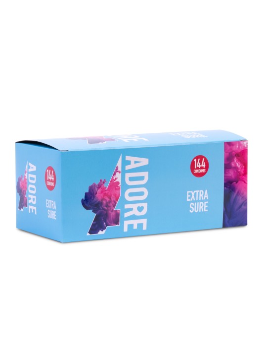 Adore Extra Sure Condooms - 144 stuks