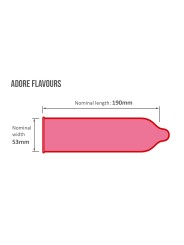 Adore Flavours Condoms - 12 Condoms
