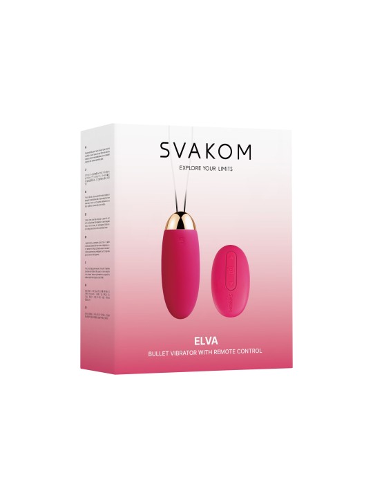 SVAKOM - Elva Vibratie Eitje met Afstandsbediening - Roze