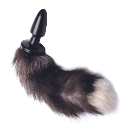 TAILZ - Fox Tail Anaalplug - Zwart/Wi