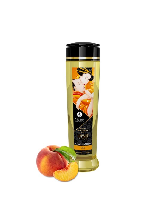 Shunga - Stimulation/Peach Massage Oil - 240 ml