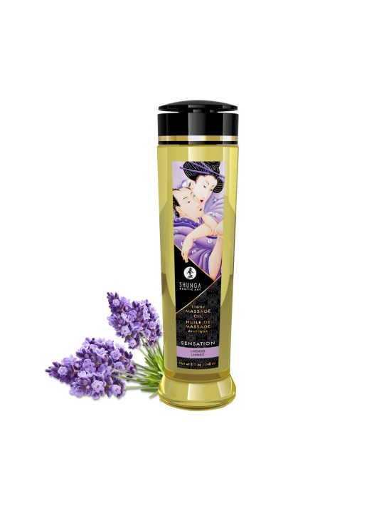 Shunga - Sensation Massage Olie Lavender - 240 ml