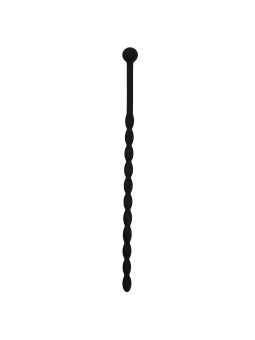 Geribbelde Siliconen Dilator - Zwart