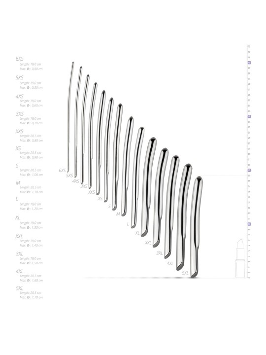 Sinner - Metalen Dilator Set - 14 Stuks