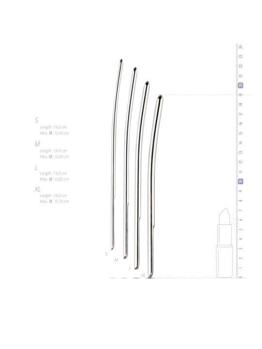 Sinner - Metalen Dilator Set 4-7mm - 4 Stuks