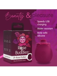 Skins Rose Buddies - The Rose Flutterz Vibrator - Burgundy