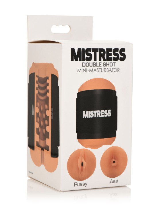 MISTRESS – Double Shot Mini Masturbator – Beige