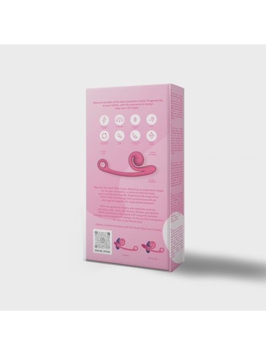 Snail Vibe Curve Duo Vibrator - Roze