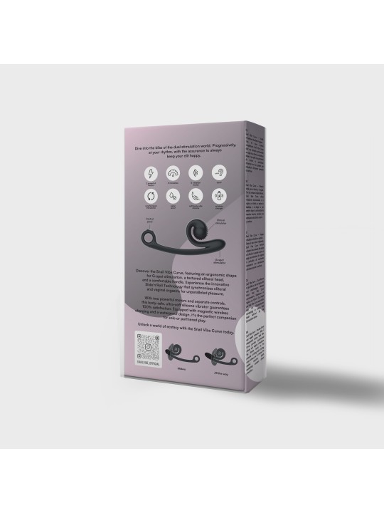 Snail Vibe Curve Duo Vibrator - Zwart