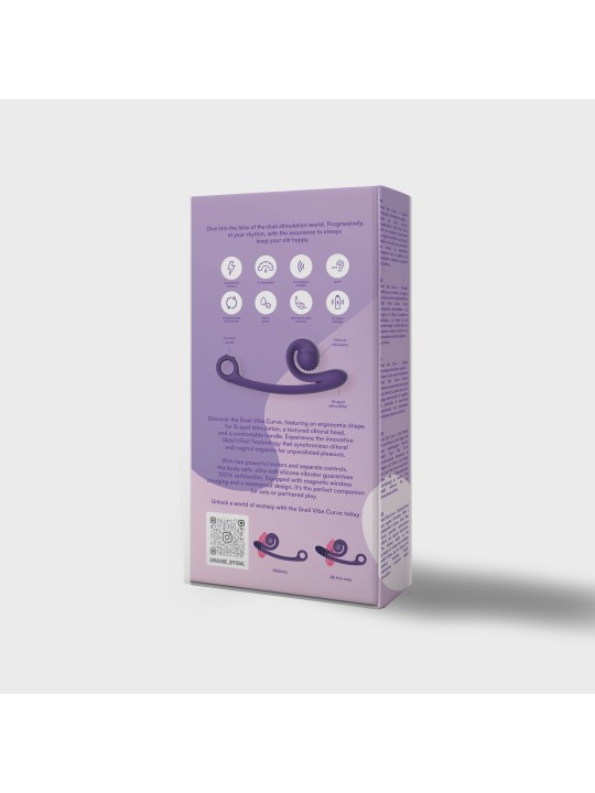 Snail Vibe Curve Duo Vibrator - Paars