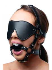 STRICT - Blindfold Harness and Ball Gag