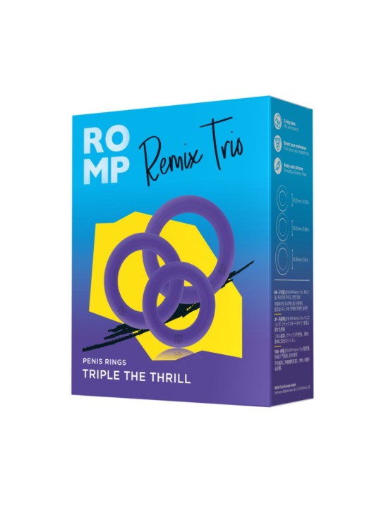 ROMP – Remix Trio Cock Rings – Violet