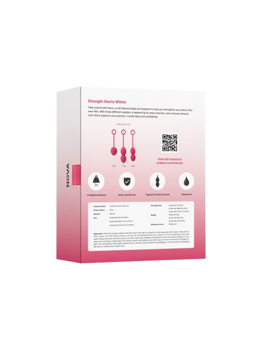 SVAKOM - Nova Kegel training Set - Roze
