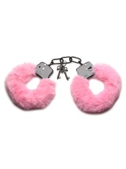 XR Brands - Cuffed in Fur Handcuffs - Pink
