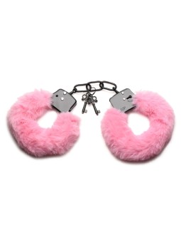 XR Brands - Cuffed in Fur Handboeien - Roze