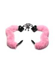 XR Brands - Cuffed in Fur Handcuffs - Pink