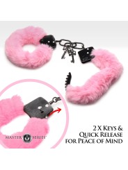 XR Brands - Cuffed in Fur Handcuffs - Pink