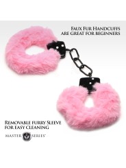 XR Brands - Cuffed in Fur Handcuffs - Pink