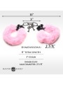 XR Brands - Cuffed in Fur Handcuffs - Pink