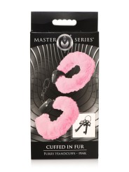 XR Brands - Cuffed in Fur Handcuffs - Pink