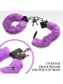 XR Brands - Cuffed In Fur Handcuffs - Purple